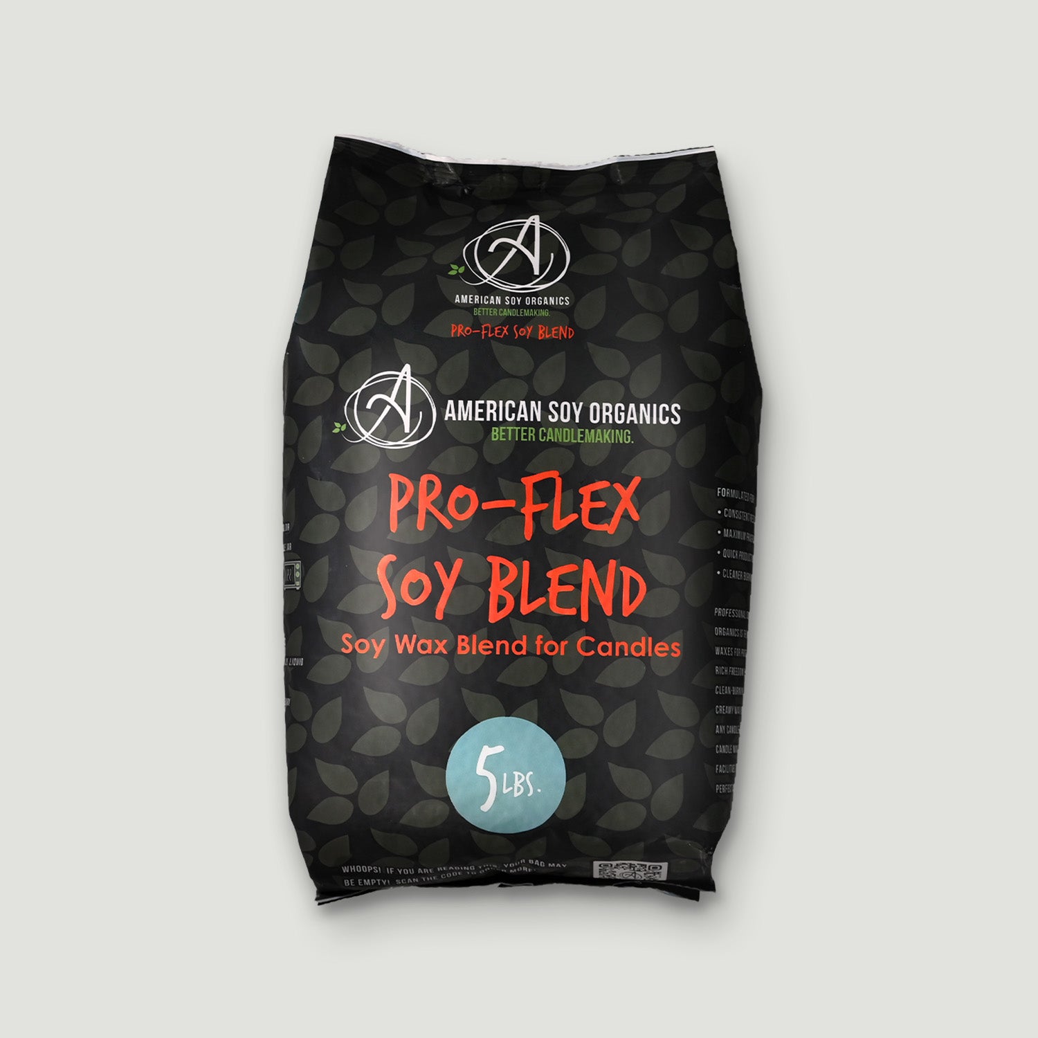 A black bag of pro flex wax beads