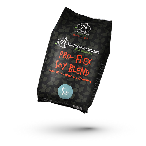 Black bag of American Soy Organics Pro-Flex Soy Blend on a white background